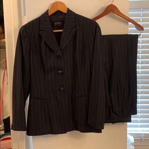 Pinstripe pant suit